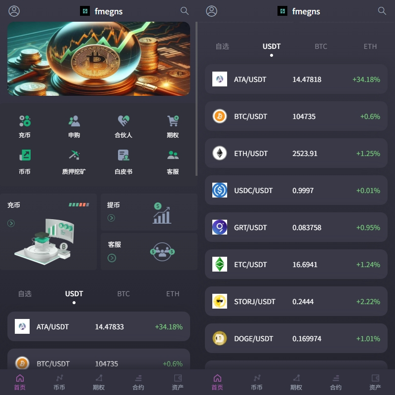 海外交易所系统/合约/期权/质押/秒合约/插针控制/申购